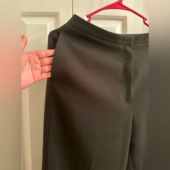 Sézane-Style High-Waisted Tailored Slim Trousers – Black, Size 4 - Picture 9 of 9